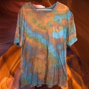 🧡Lightweight cotton tee w/ desert color tie dye